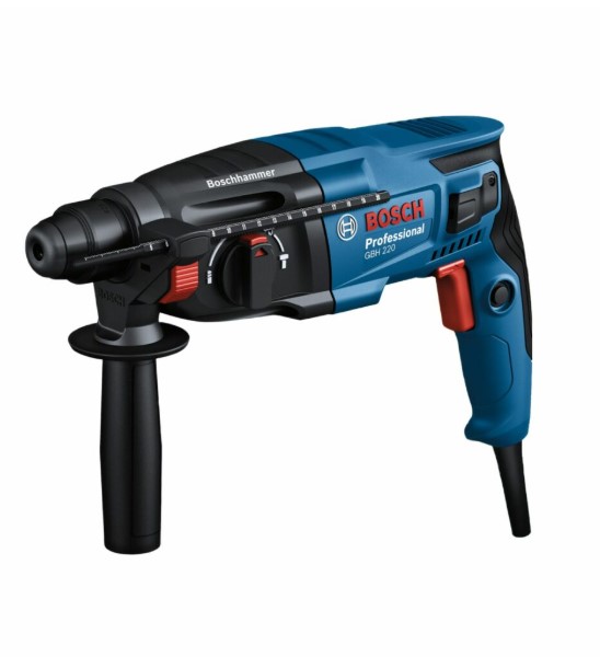 Bosch GBH 220 Professional SDS Plus Rotary Hammer – Reliable Drill Machine for Concrete, Masonry, and Chiseling Work in Professional Applications